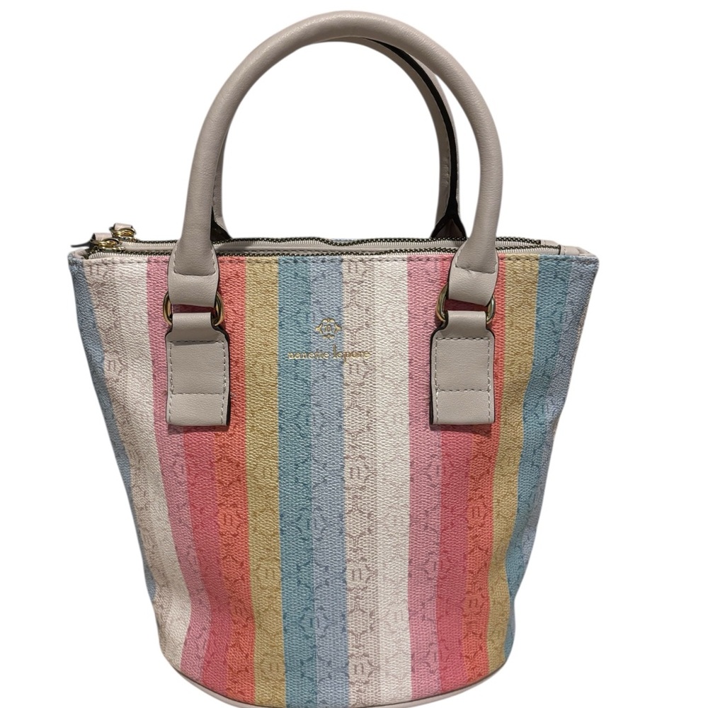Colorful Nanette Lapore Striped Women's Tote Bag.